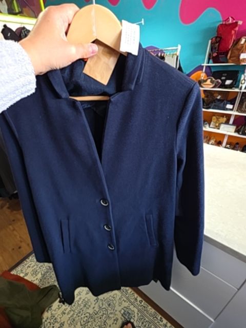 BARENA VENEZIA NAVY LONG CARDIGAN, COTTON BLEND