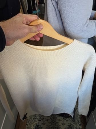CREAM WILFRED FREE BOILED WOOL SWEATER