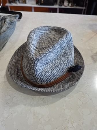 BLUE GOORIN BROS HEMP/COTTON FEDORA
