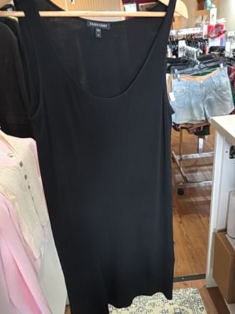 BLACK EILEEN FISHER SILK  DRESS