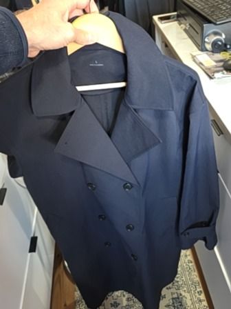 NAVY MUJI COAT