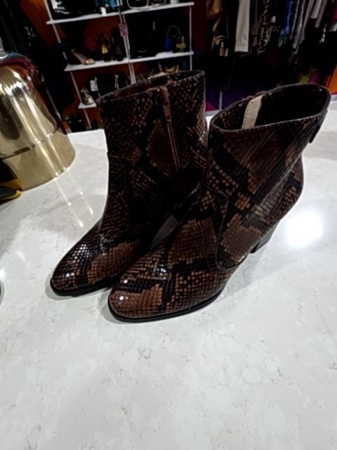 GADEA BY LODI ANKLE BOOTS BROWN PYTHON