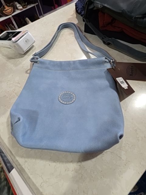 ROOTS CROSSBODY FADED DENIM BNWT