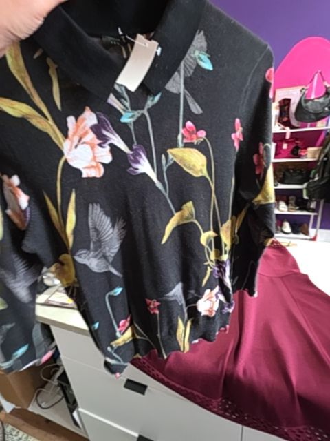 TED BAKER COTTON TOP FLORAL