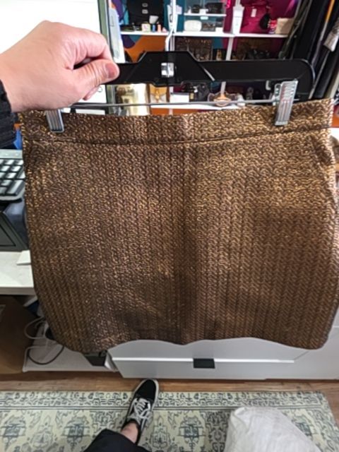 BTQ BRONZE MINI SKIRT TEXTURED
