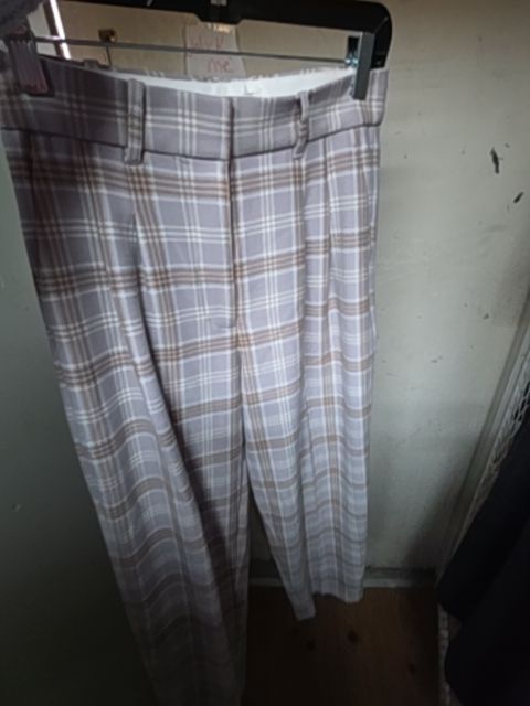 WILFRED plaid slacks, lavender