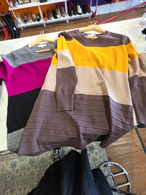 MULBERRY WOOL DRESS COLOUR BLOCKED