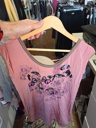 ROSE CUSTO-BARCELONA BEADED VINTAGE TOP