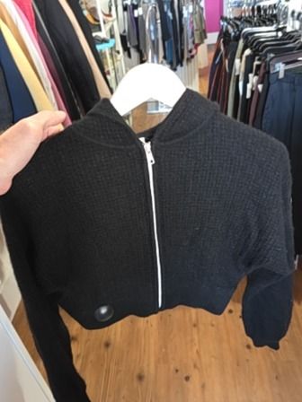 BLACK ALO CASHMERE HOODIE