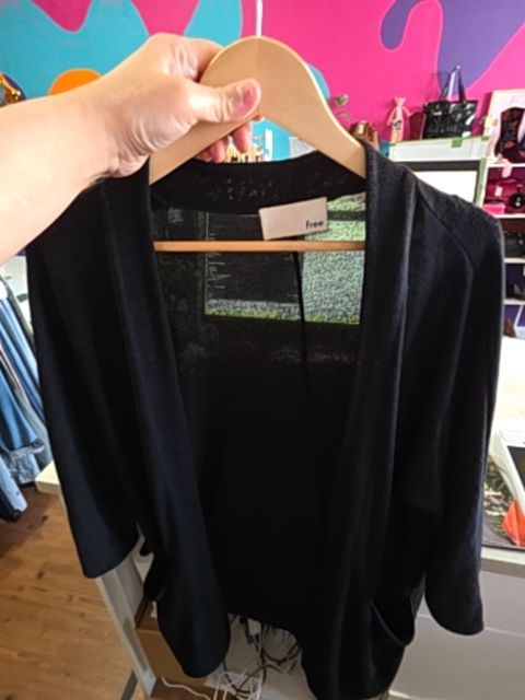 WILFRED FREE BLACK CARDIGAN