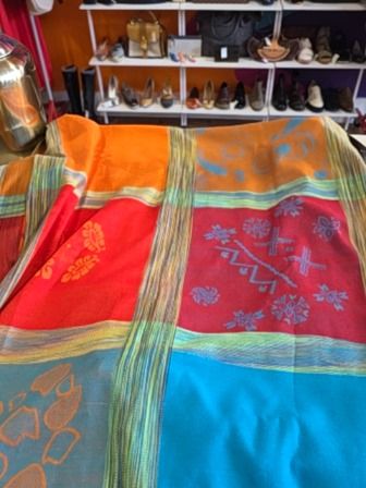 MULTICOLOUR BTQ PATCHWORK SCARF