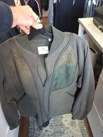 GREEN UNIQLO JACKET, S