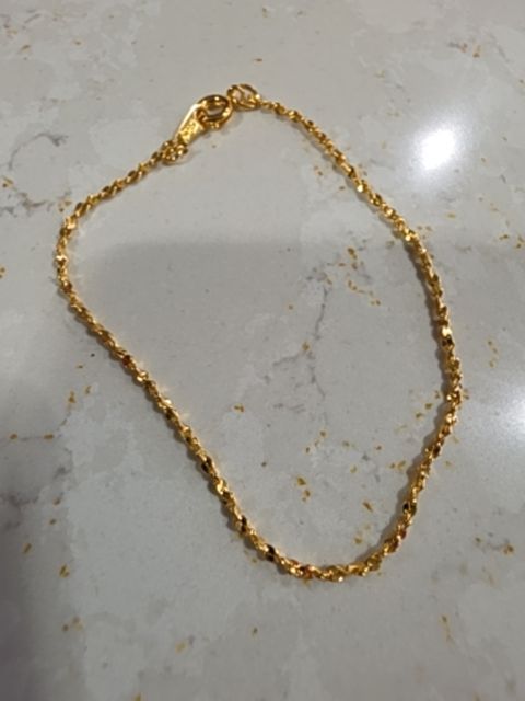 korea bracelet gold toned