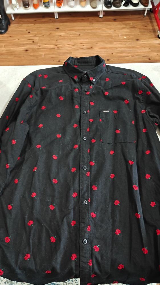 MEN'S BLACK DJAB Button Up