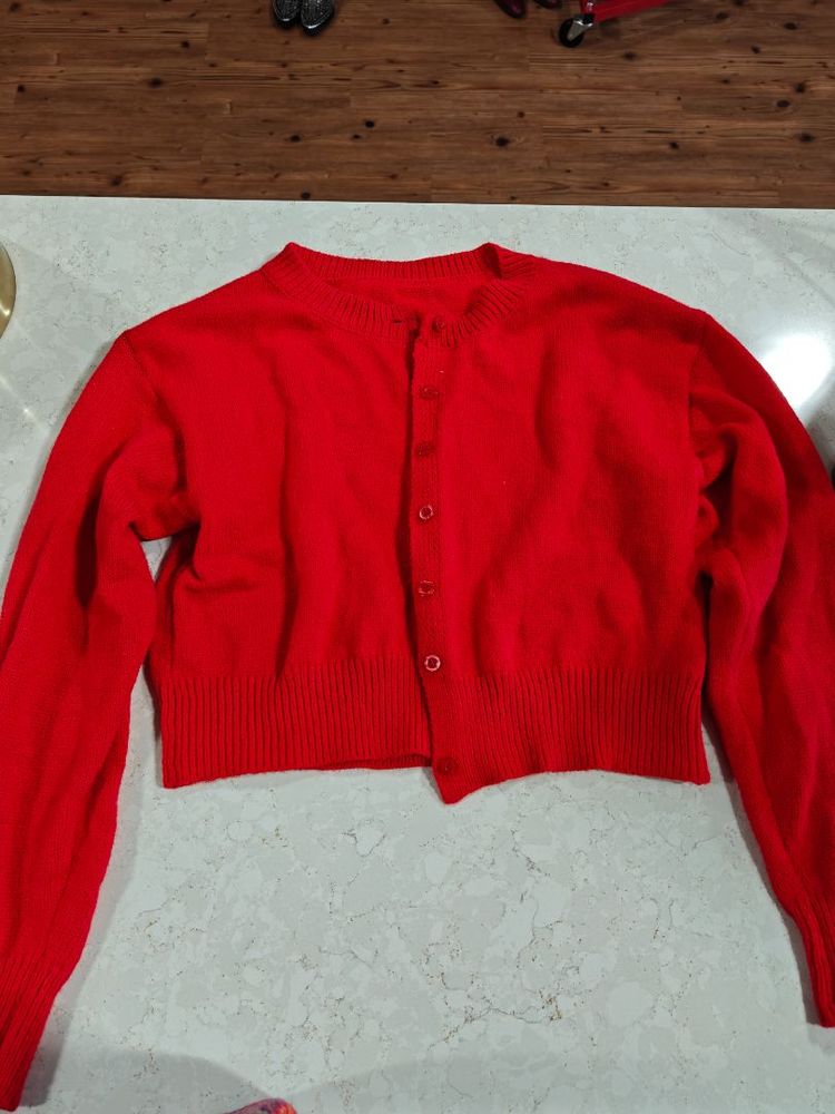 Red BTQ Cardigan