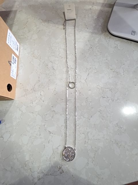 ECLAT NECKLACE SLIVER ROUND PENDANT AND RING PENDANT