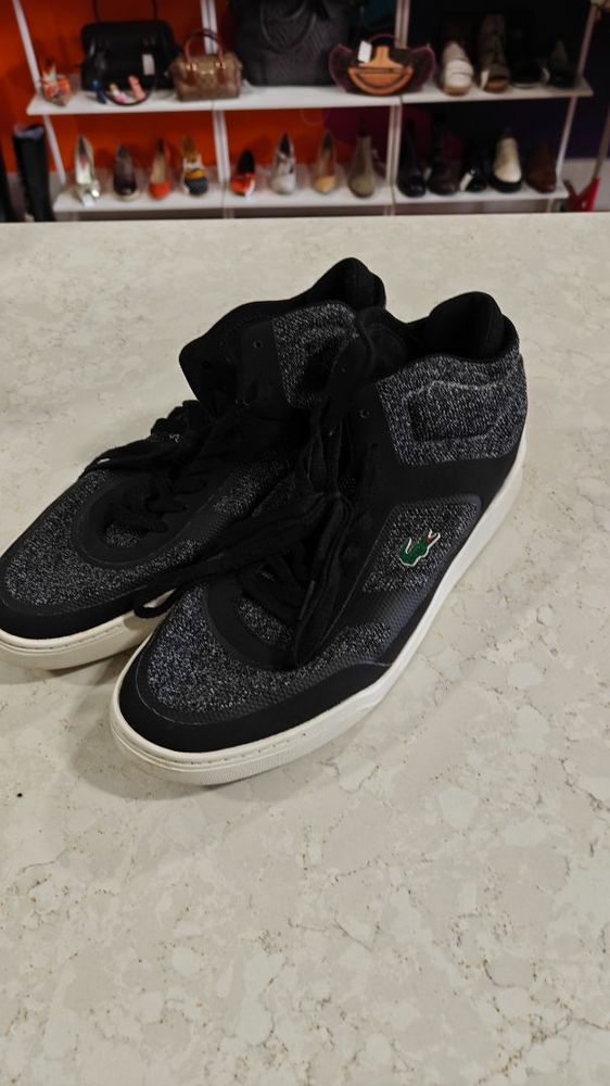 BLACK LACOSTE SNEAKERS