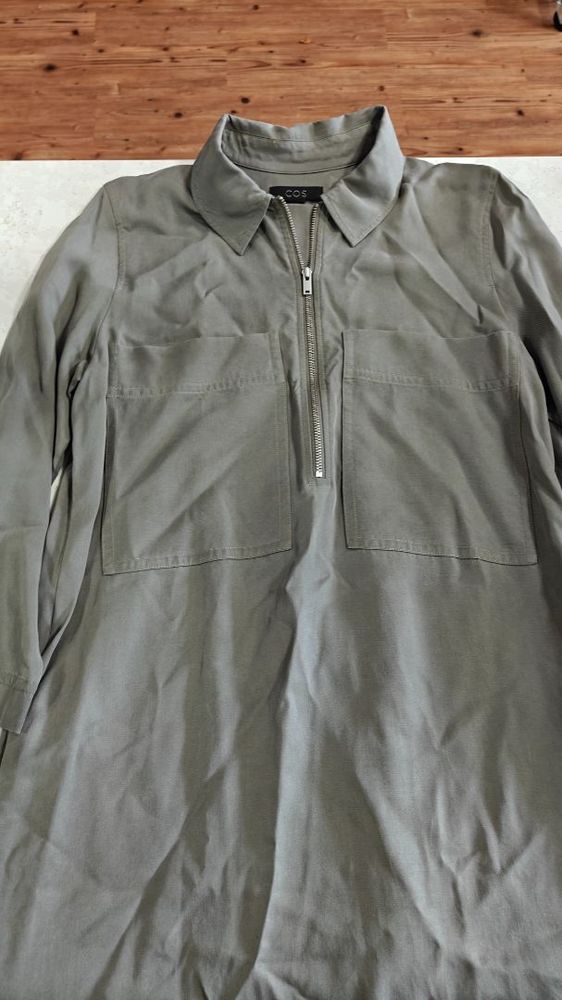 GREY COS SHIRT DRESS