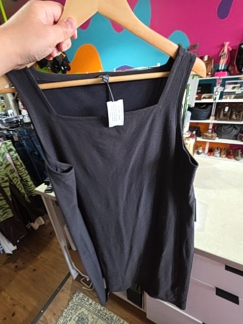 EILEEN FISHER GREY DRESS SLEEVELESS