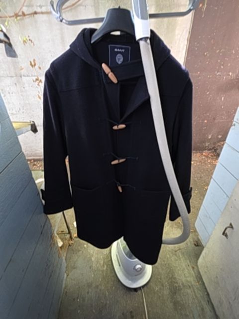 GANT Wool Duffle Toggle Coat, Navy