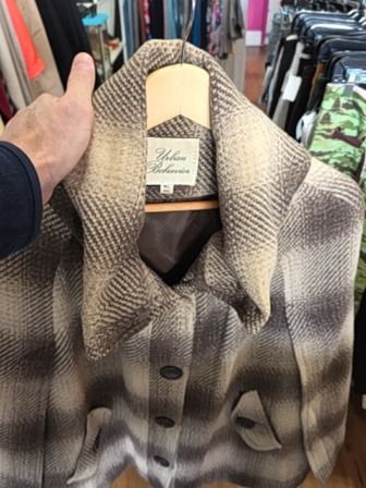 TAN/BROWN URBAN BEHAVIOR PONCHO COAT