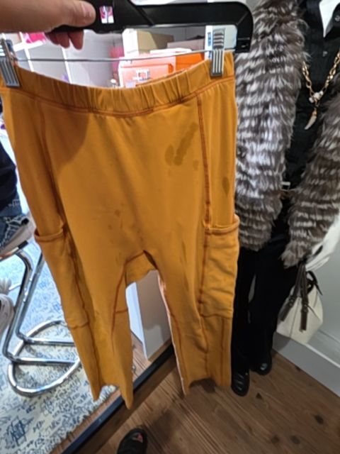 Free People  low rise joggers, orange