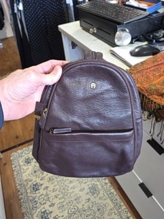BROWN ETIENNE AIGNER MINI BACKBACK