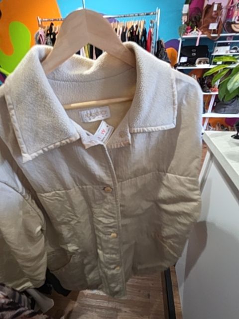 LINDA LUNDSTROM QUILTED JACKET, CHAMPAGNE