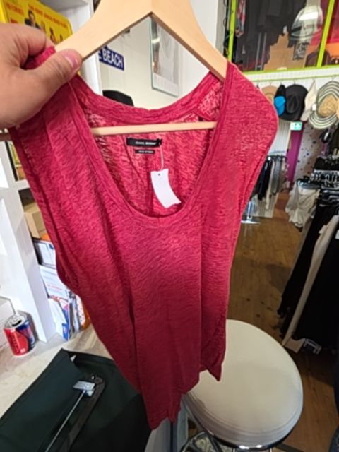 ISABEL MARANT SLEEVELES SCOOP NECK TOP