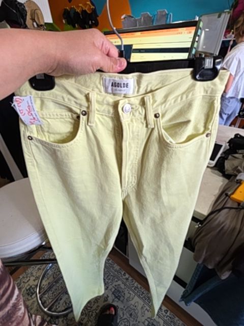 AGOLDE JEANS, LIME (AS IS)