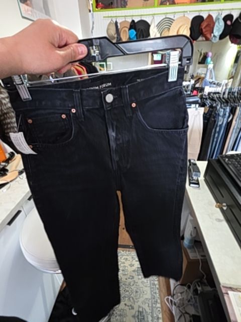 DENIM FORUM HIGH RISE, BLACK