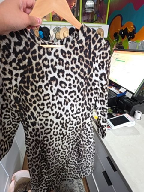 RAG & BONE SILK LEOPARD DRESS