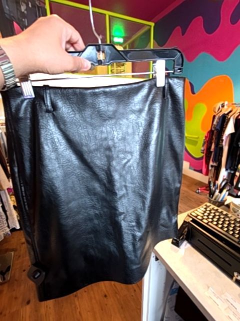 ZARA FAUX LEATHER SKIRT
