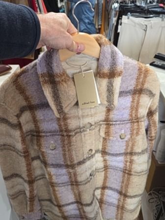 LAVENDER/BROWN PLAID WILFRED FREE SHACKET