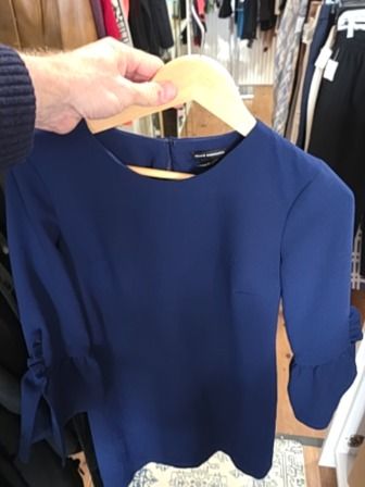 BLUE CLUB MONACO ARCHIBELLE SLEEVE MINI DRESS,