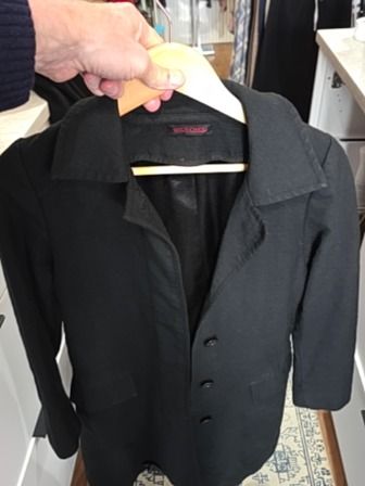 BLACK SIMON CHANGWOOL TRENCH COAT