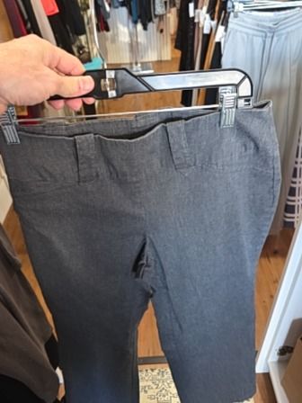 GREY GEORGE WIDE LEG SLACKS