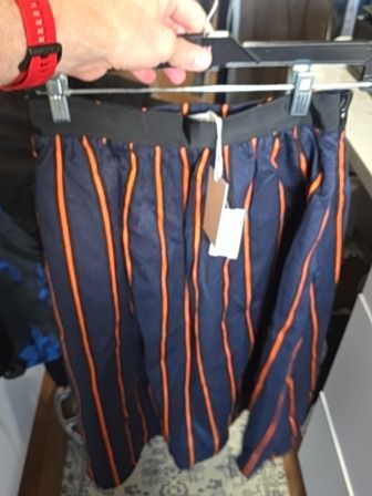 BLUE/ORANGE  FRNCH PARIS SKIRT