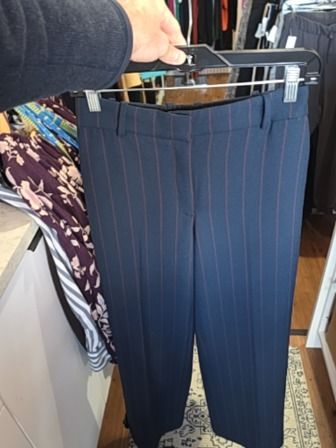 NAVY BABATON PANTS