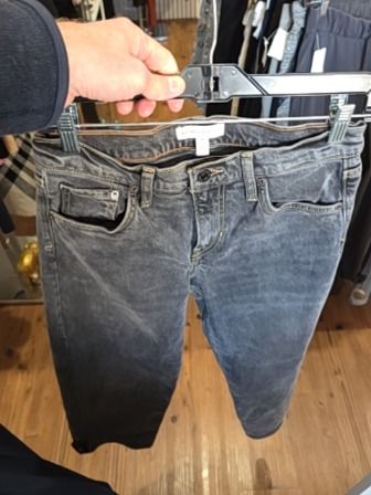 CHARCOAL BANANA REPUBLIC STRAIGHT LEG JEANS