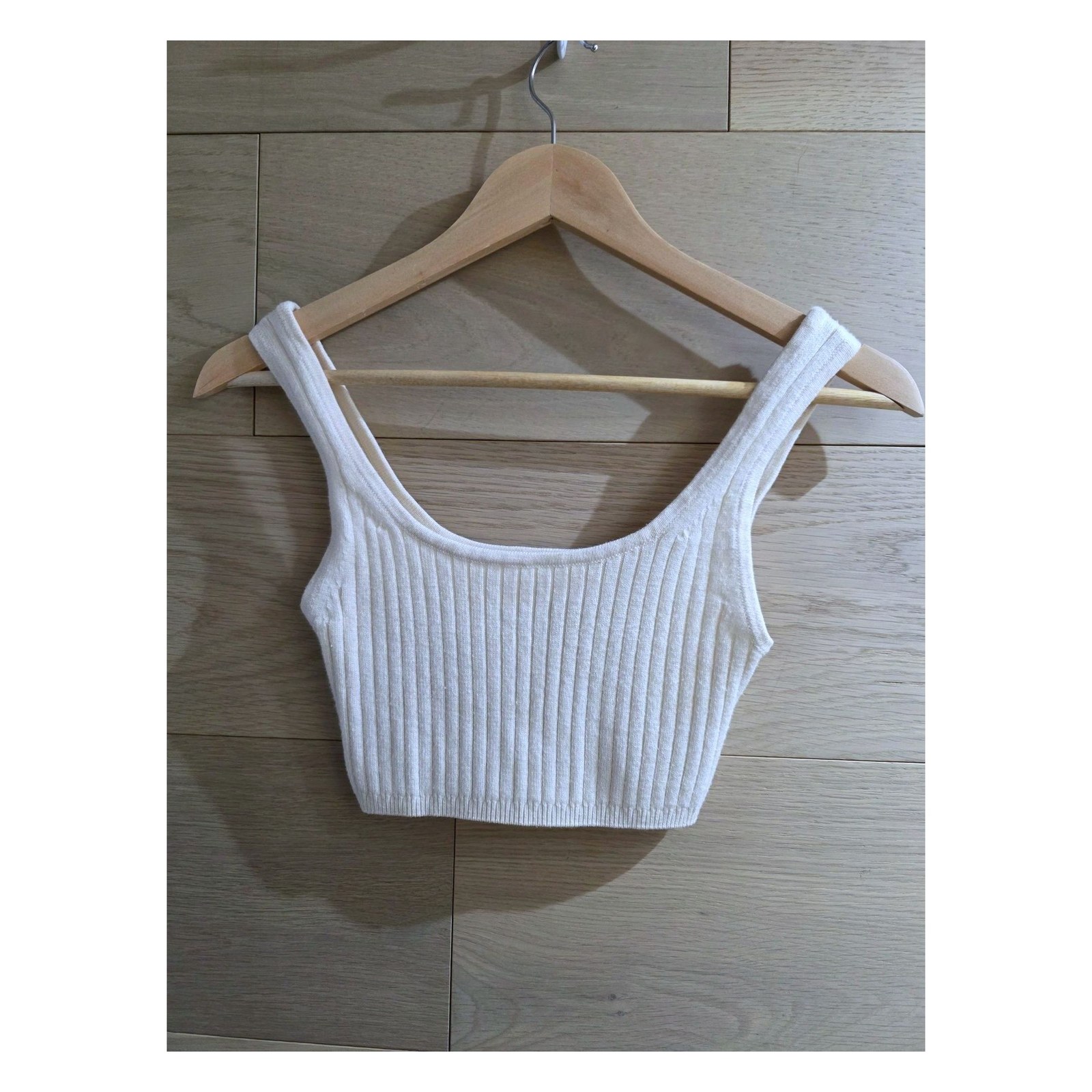 WILFRED RIBBED KNIT CROP TANK TOP