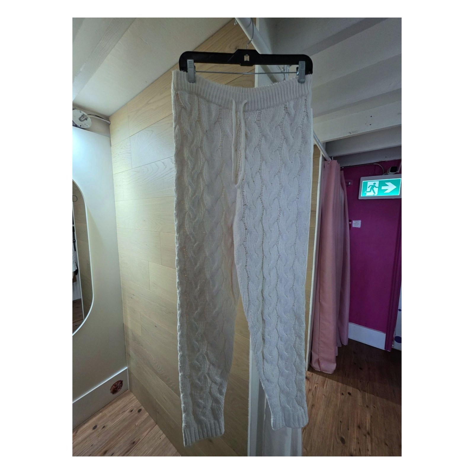 FOREVER 21 CABLE KNIT PANTS