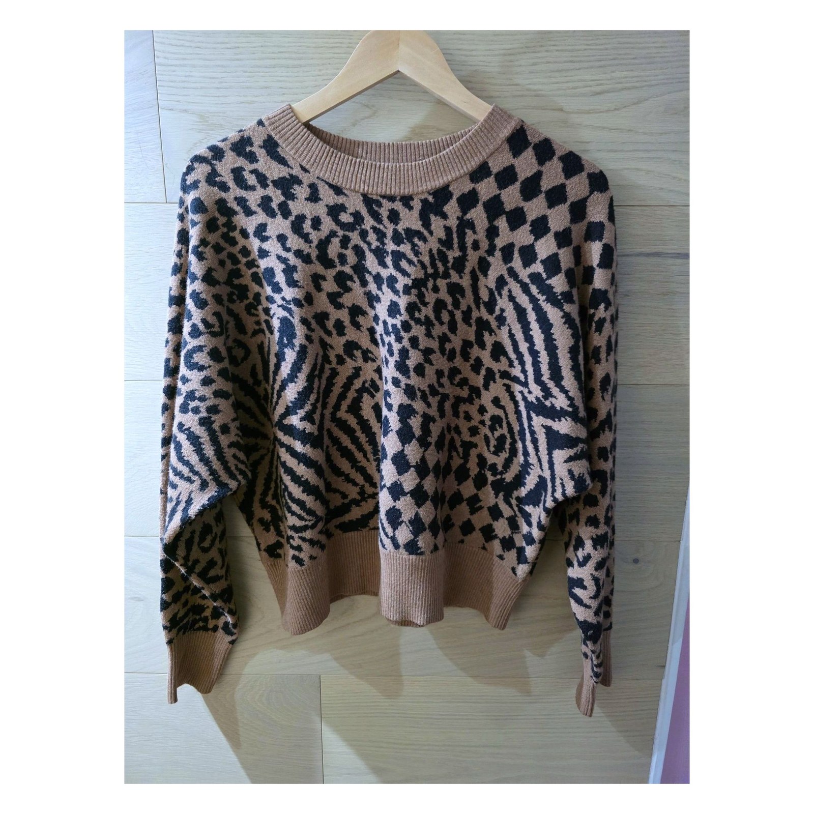 AMUSE SOCIETY ANIMAL PRINT SWEATER