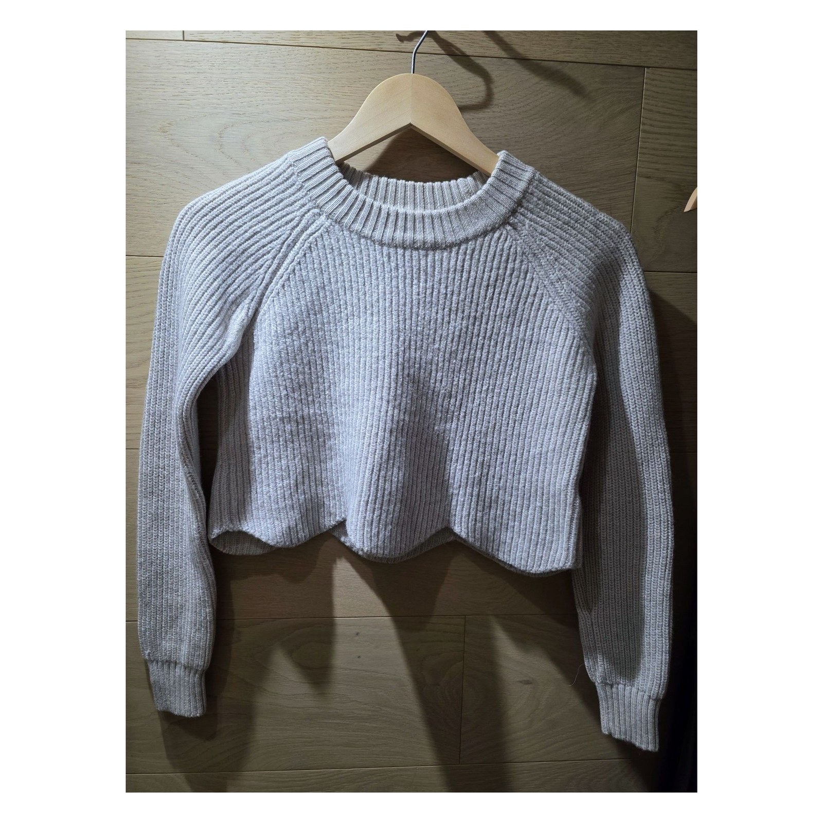 WILFRED MERINO WOOL CROP SWEATER